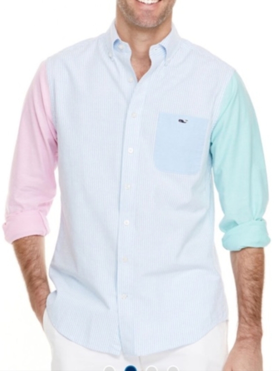 Vineyard Vines Other - MENS VINEYARD VINES COLOR BLOCK SLIM FIT TUCKER SHIRT - Size M